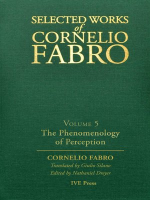 cover image of Selected Works of Cornelio Fabro, Volume 5